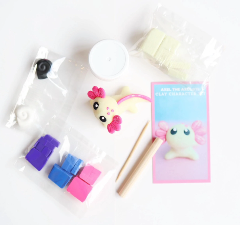 Axel the Axolotl DIY Polymer Clay Kit