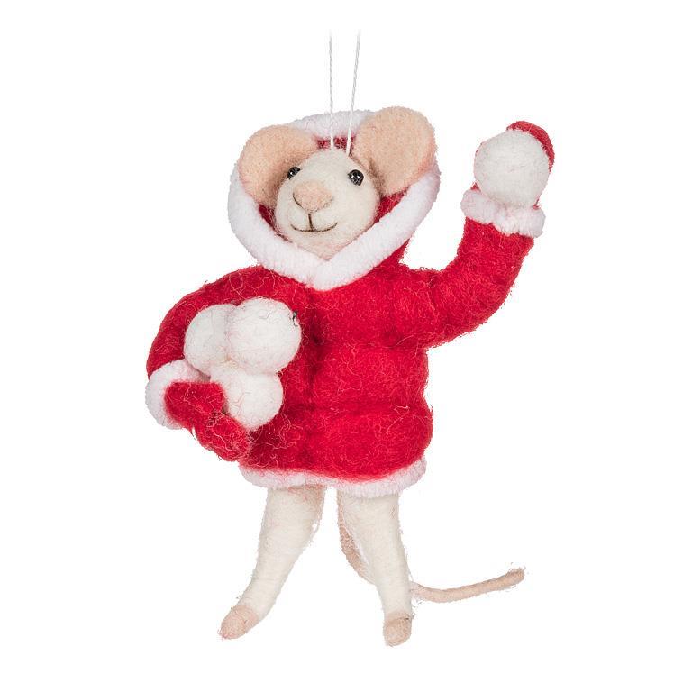 Mouse Snowballs Ornament