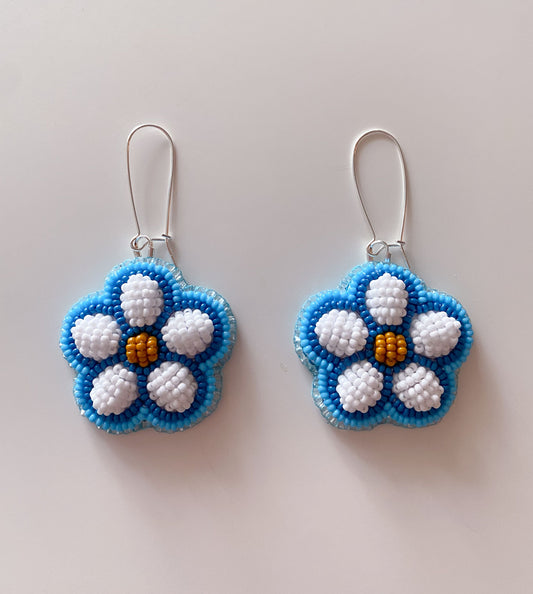 Strawberry Raised Flowers Blue