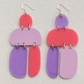 Remixed Stacked Ovoids Earrings
