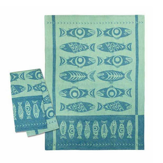 Wild Salmon Tea Towel