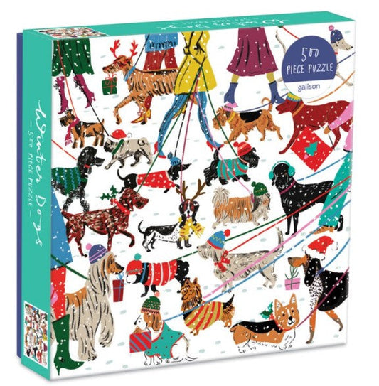 Winter Dogs 500 Piece Puzzle