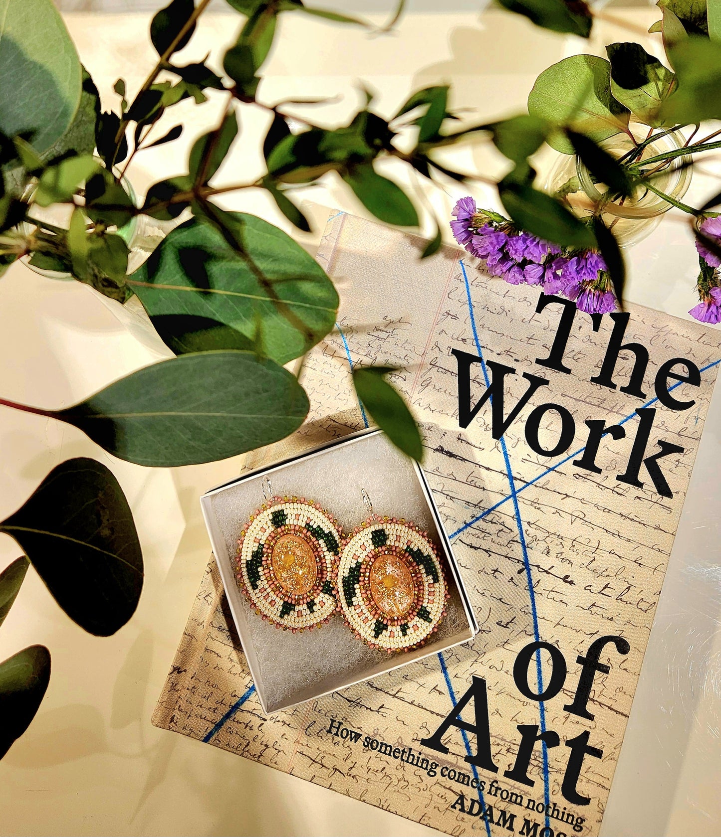 Beaded Turtle Earrings