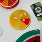 Glass Citrus Coasters