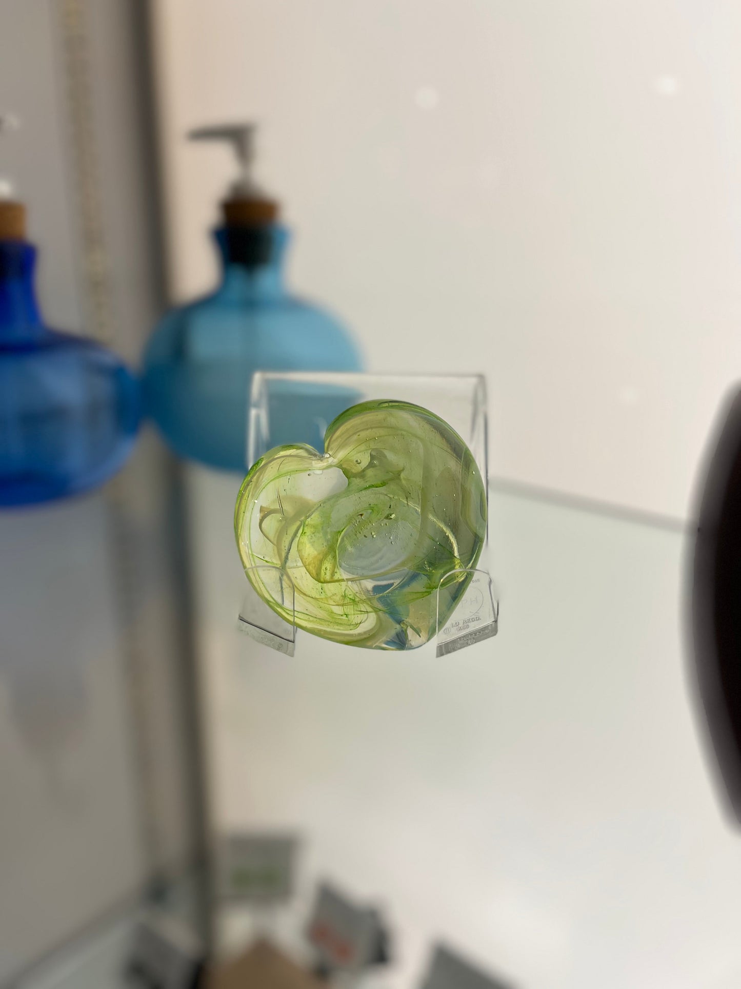 Glass Heart Paperweight