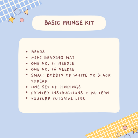 Fringe Black Earring Beading Kit