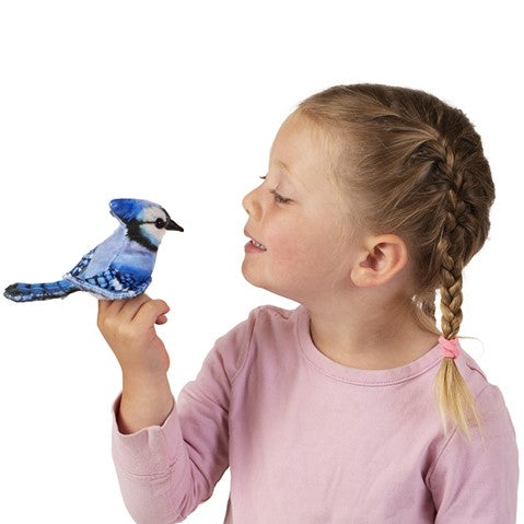 Blue Jay Finger Puppet