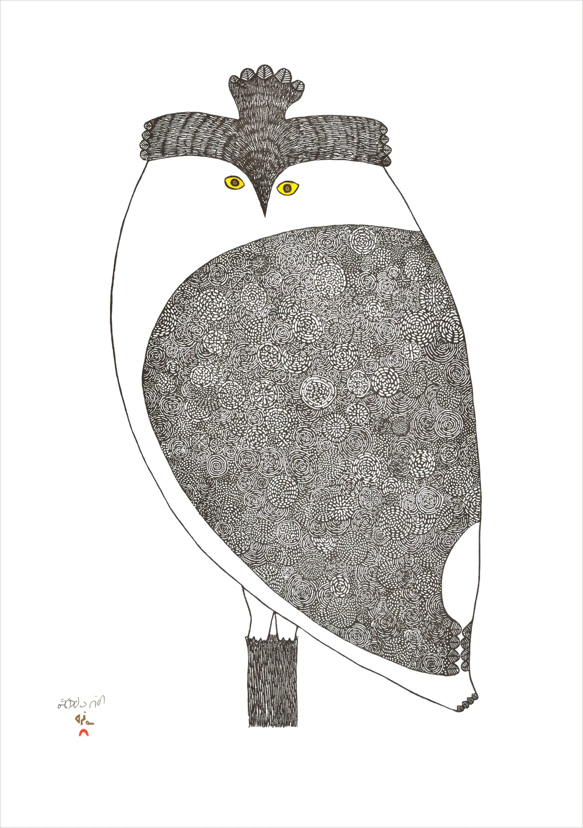 Owls Inuit Art Boxed Notecards