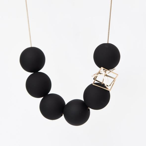 Bonbons Necklace- Black/Gold
