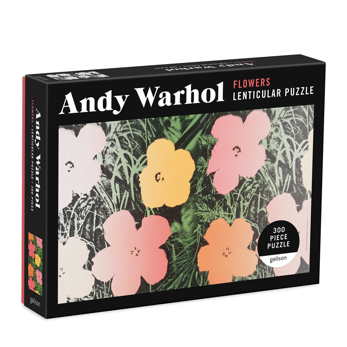 Warhol Flowers 300 Piece Lenticular Puzzle