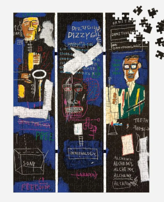 Basquiat Horn Players 500 Pc Book Puzzle
