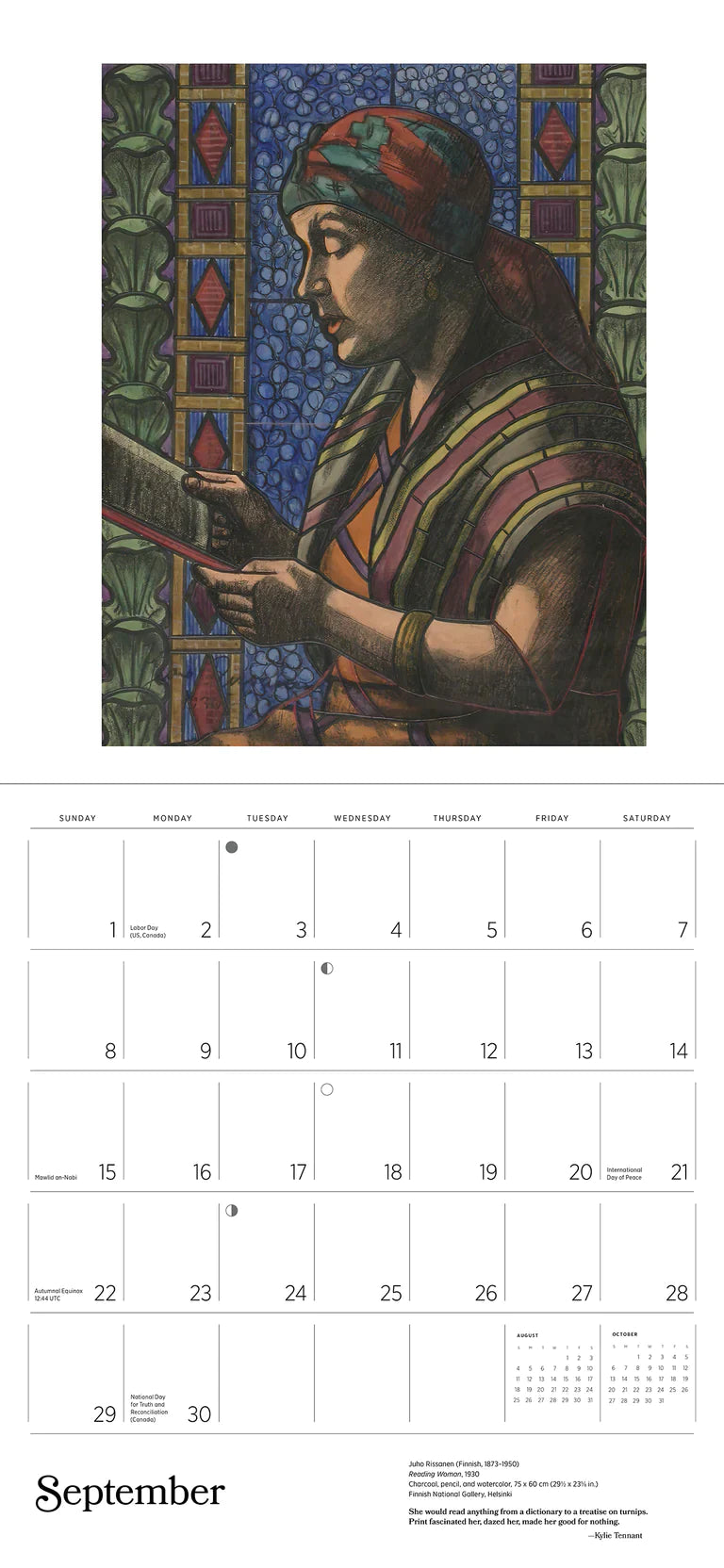 The Reading Woman 2024 Wall Calendar