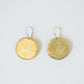 Large Disc Earring in Brass