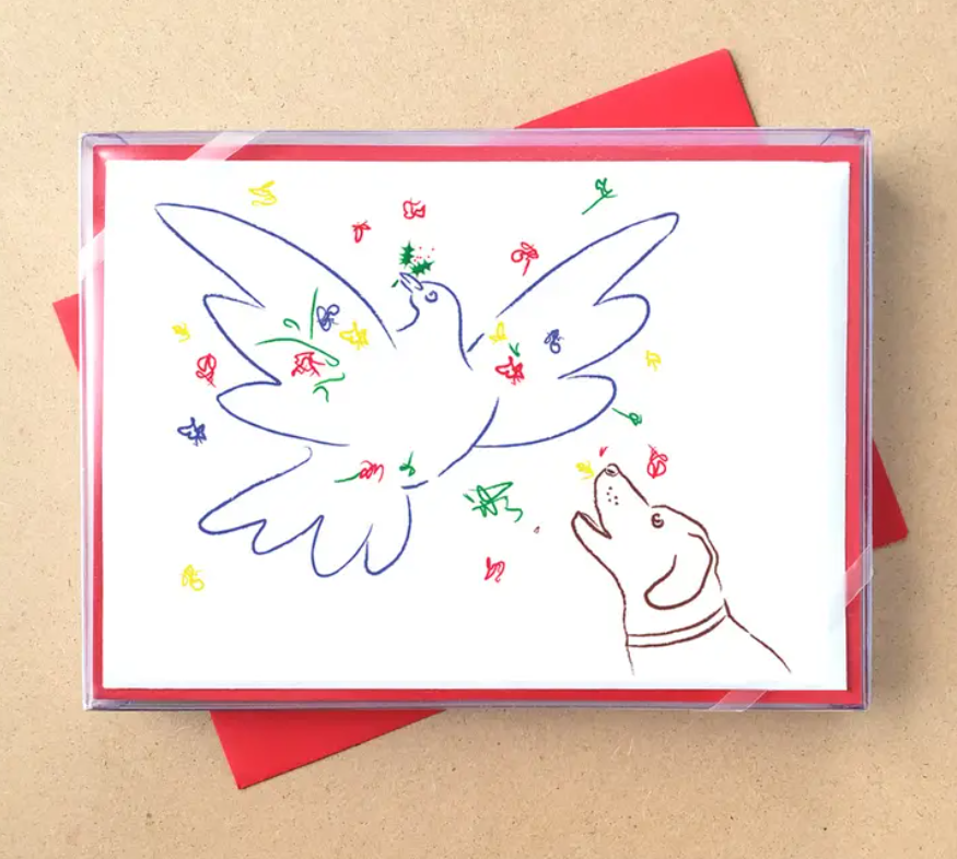 Picasso Dove and Dog Card