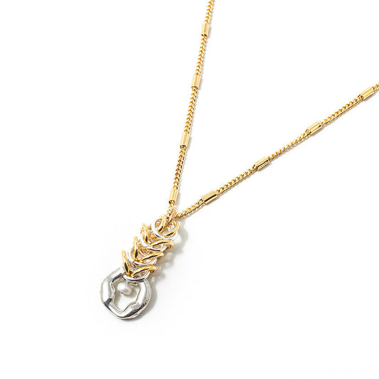 Draid Necklace - Silver and Gold