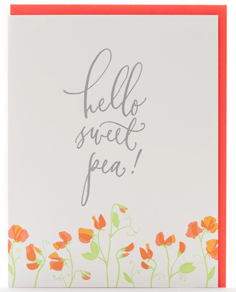 Hello Sweet Pea Card