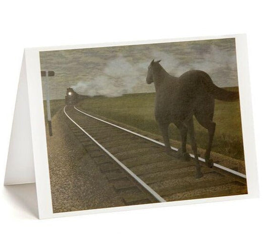 Horse and Train Notecard