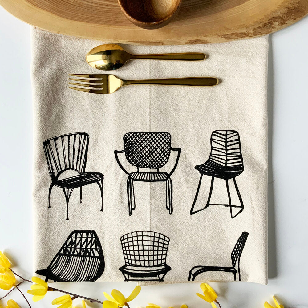Modern Chairs Tea Towel