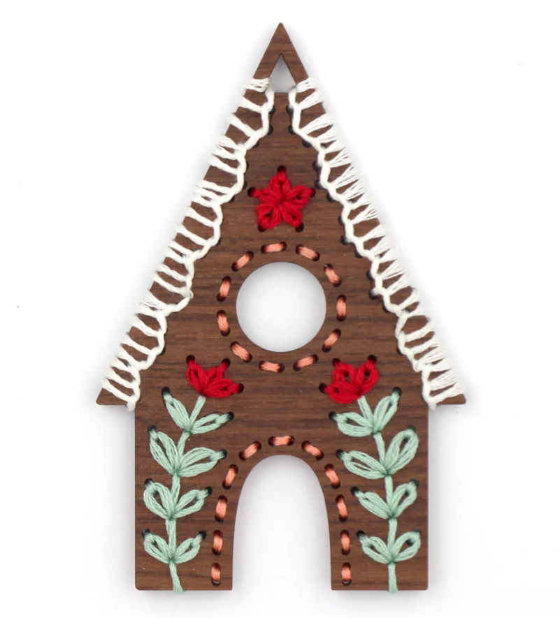 Gingerbread House Stitched Ornament Kit