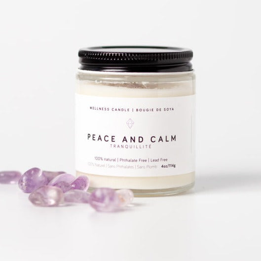 Healing Crystal Peace and Calm 8oz Candle