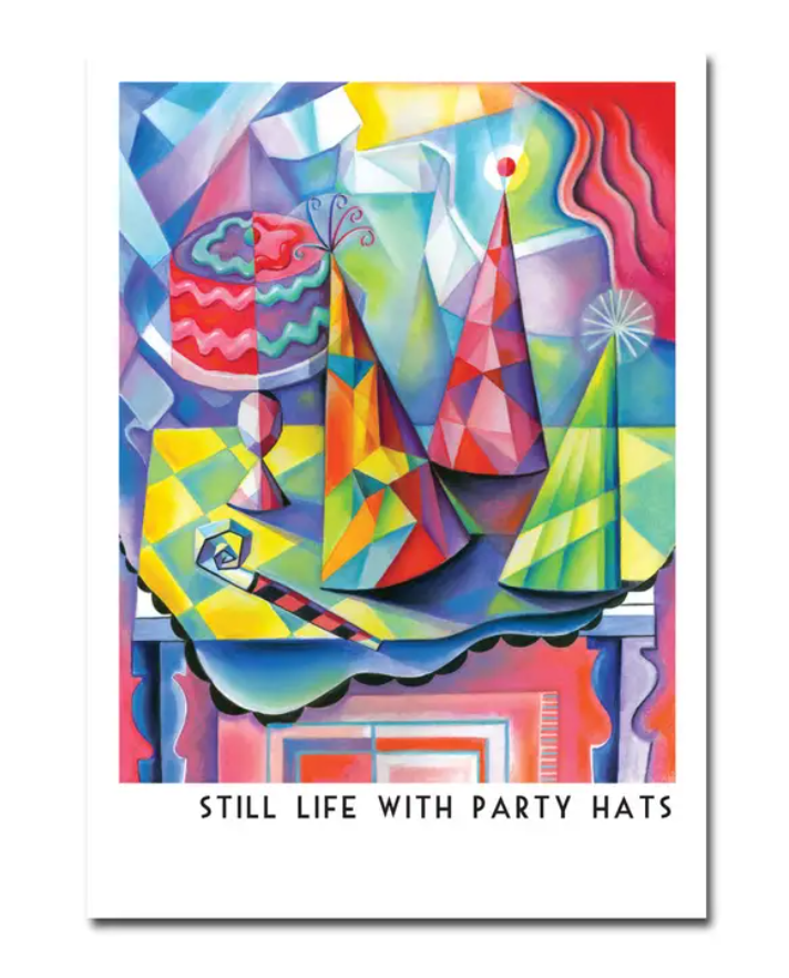 Picasso Party Hats Birthday Card