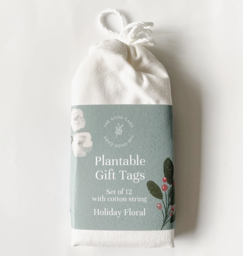 Holiday Floral Plantable Gift Tags