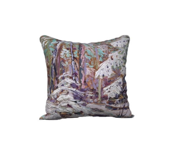 Tom Thomson Snow in Woods Pillow