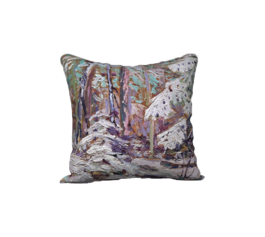 Tom Thomson Snow in Woods Pillow