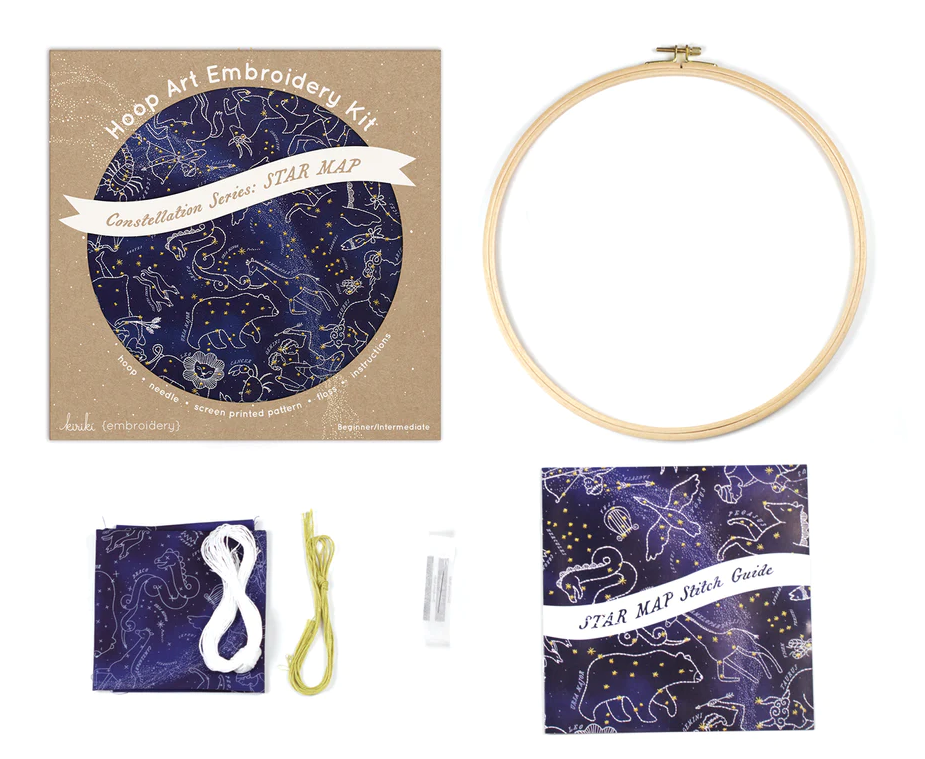 Star Map Hoop Kit Embroidery