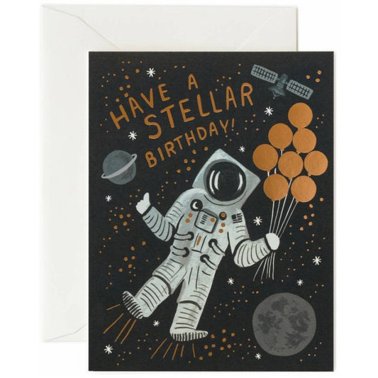 Astronaut Stellar Birthday Card