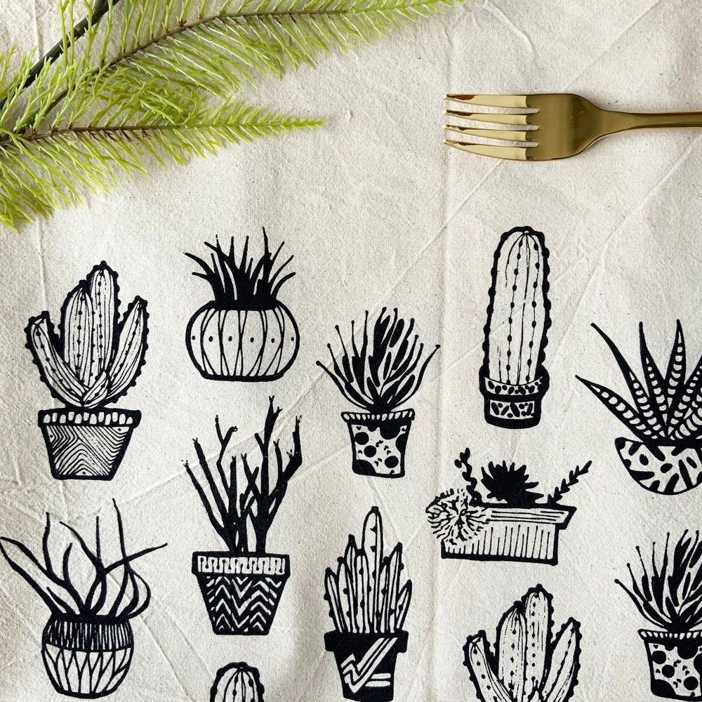 Succulents Tea Towel