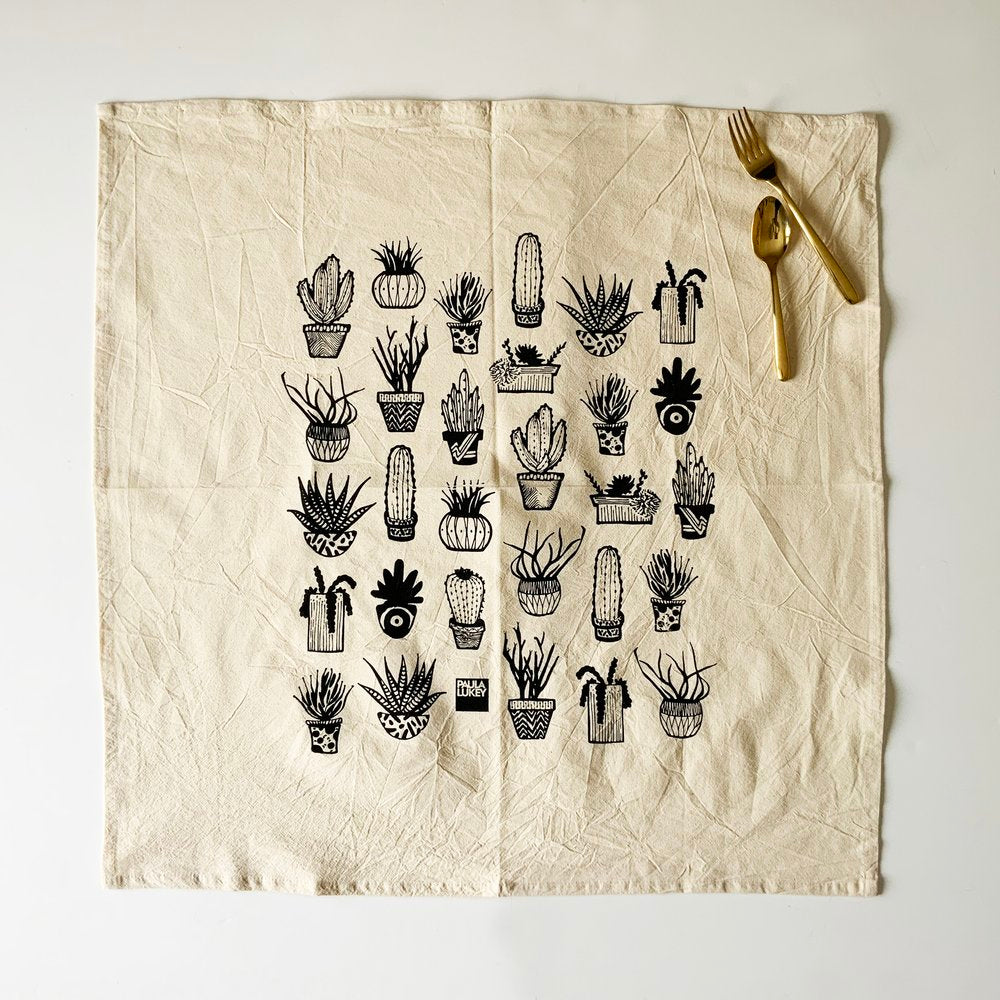 Succulents Tea Towel