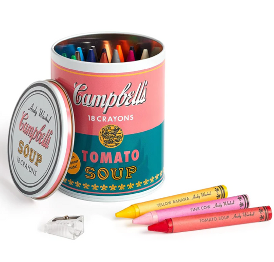Warhol Soup Can Crayons