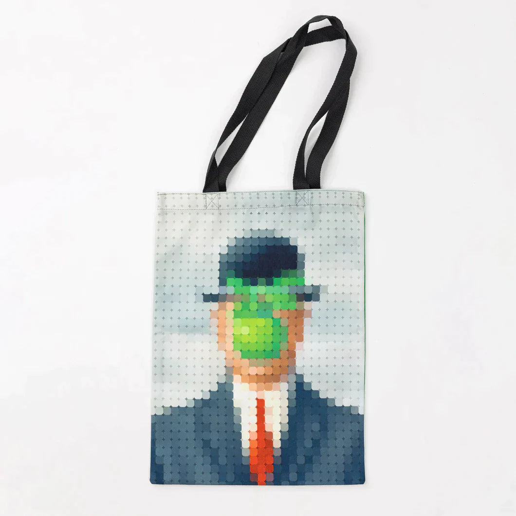 Magritte Son of Man Pixel Tote