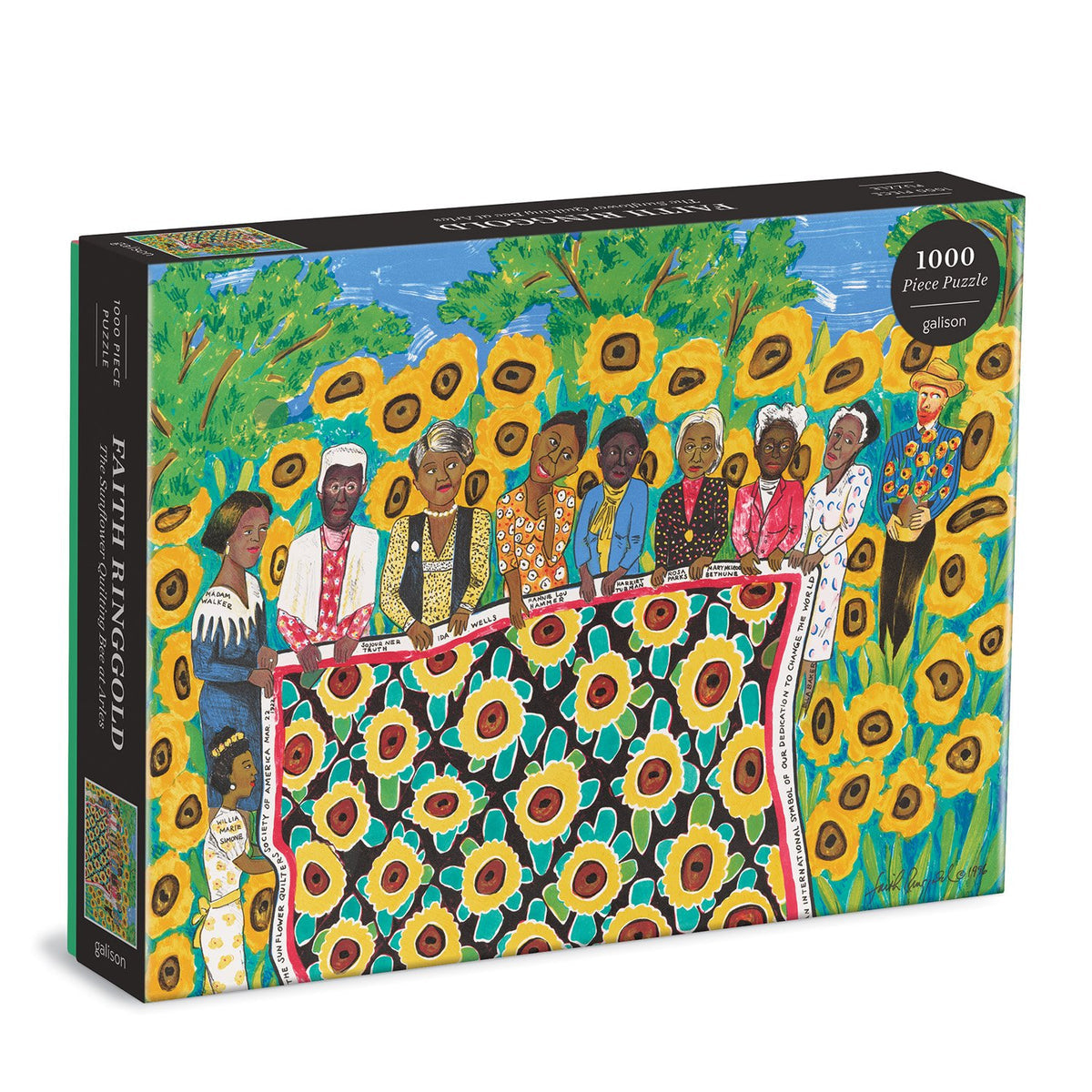 Faith Ringgold- The Sunflower Quilting Bee at Arles 1000 Piece Puzzle