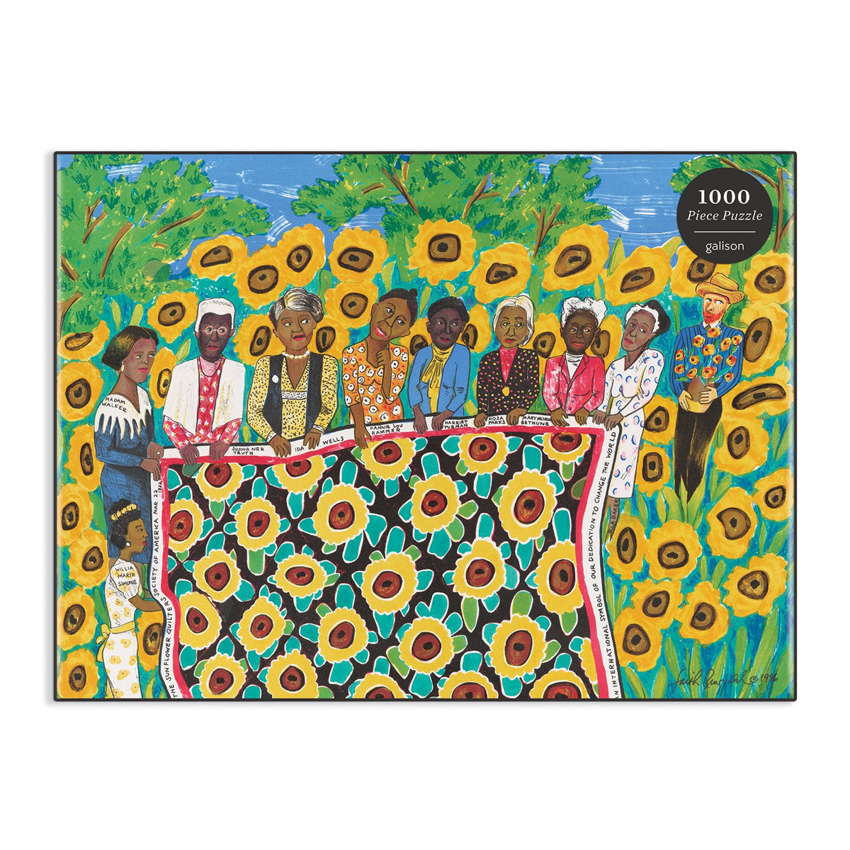 Faith Ringgold- The Sunflower Quilting Bee at Arles 1000 Piece Puzzle