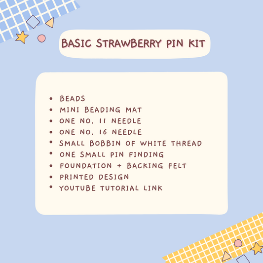 Strawberry Pin Bead Kit