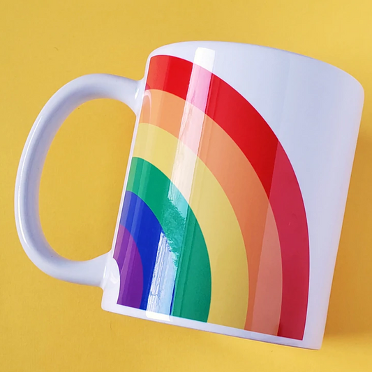 Rainbow Mug Curved