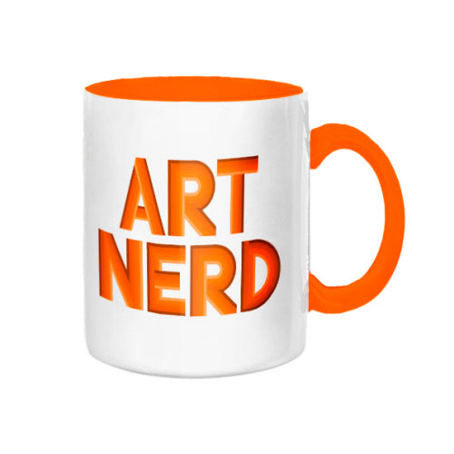 Art Nerd Orange Mug